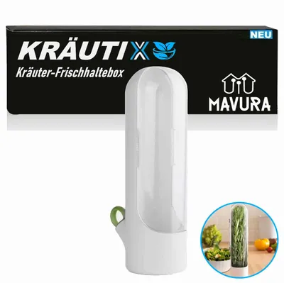Immagine prodotto di KRÄUTIX scatola per erbe contenitore per erbe contenitore per alimenti scatola per erbe frigorifero