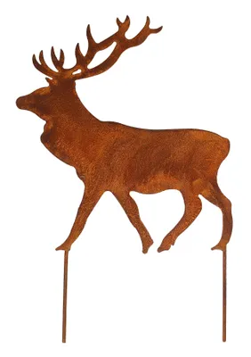 Produktbild von Rost Gartenstecker Hirsch 54 cm Edelrost Gartendeko aus Metall Gartendekoration