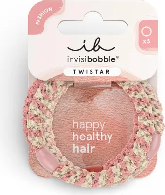 Produktbild von Invisibobble TWISTAR Blush Braids – 3 Stück