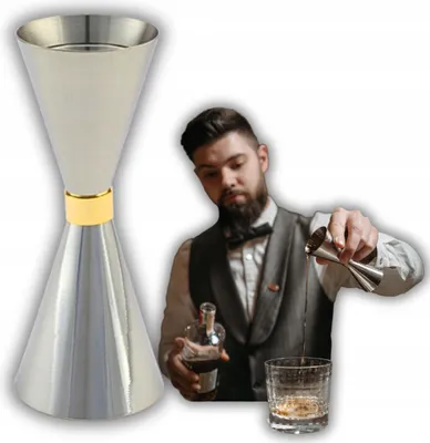 Obrázek produktu pro barmanská odměrka 30/45 ml na alkohol z nerezové oceli