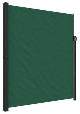 Obrázok produktu pre Slnečná clona bočnej strany – výsuvná clona – ochrana proti vetru – tmavozelená – 220 x 500 cm