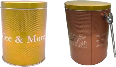 Produktbild von Kaffeedose, kaffeedose Luftdicht 1000g Vakuum Edelmetall Aromadose kaffeepulver behälter kaffee aufbewahrung mit Löffel für Kaffeebohnen Pulver Tee Nüsse