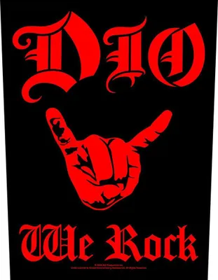 Produktbild von Dio - Patch "We Rock" RO12520 (Einheitsgröße) (Schwarz)