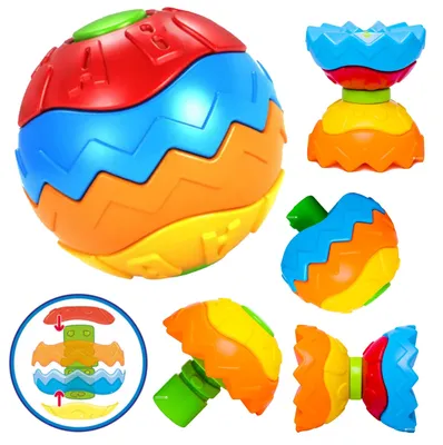 Obrázek produktu pro BERYLED, motorická hračka pro kojence, vhodná pro věk 6, 9, 12 a 18 měsíců, Montessori hry, vzdělávací pomůcky