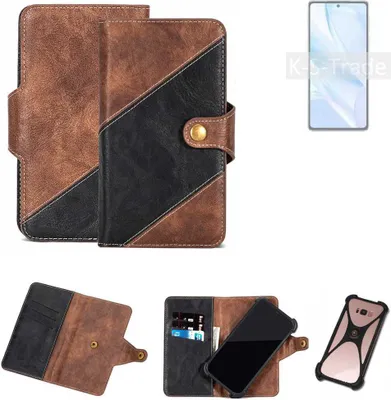 Produktbild von K-S-Trade Handyhülle Schutzhülle Bookstyle Case kompatibel mit Motorola Edge S Pro Klapphülle Cover Hülle Schutztasche 1x