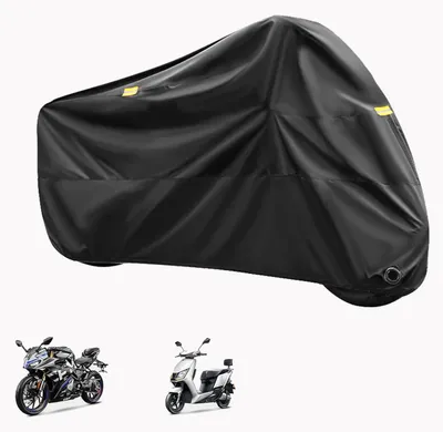 Zdjęcie produktu dla Osłona motocyklowa - Wodoodporna ochrona przed warunkami atmosferycznymi i promieniowaniem UV - Czarna
