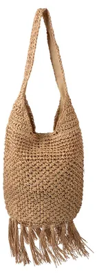 Zdjęcie produktu dla Torba plażowa Clayre & Eef 35x35 cm brązowa syntetyczna