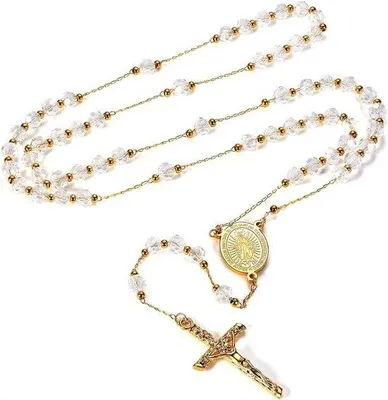 Produktbild von Weissgold Kruzifix Anhänger für Damen