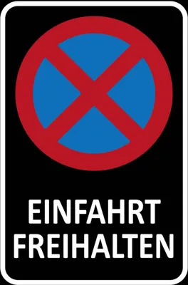 Produktbild von vianmo Holzschild 18x12 cm Einfahrt freihalten Warnschild Hinweisschild