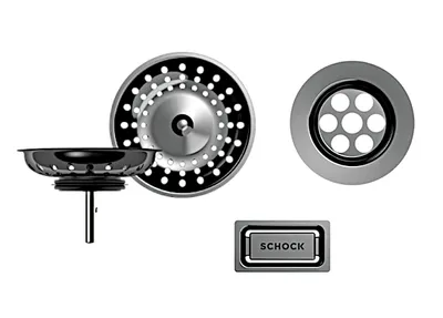 Produktbild von SCHOCK Sichtteile in GUNMETAL 629322GUM für Ablaufgarnitur 629322 - Handbetätigung