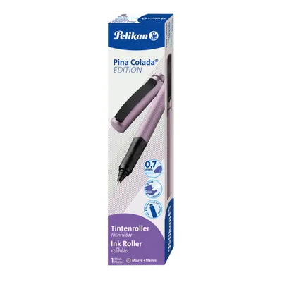 Produktbild von Pelikan Pina Colada Tintenroller mauve-metallic 0,7 mm, Schreibfarbe: blau, 1 St.