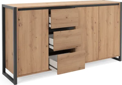 Produktbild von Finori Denver 3 Sideboard/Industrie-Look/Anthrazit
