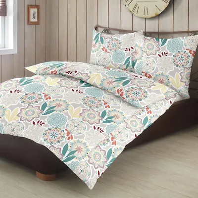 Produktbild von Traumschlaf Biber Bettwäsche Kodiak petrol 135x200 cm + 80x80 cm