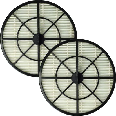 Produktbild von vhbw 2x Staubsaugerfilter kompatibel mit Grundig VCC 6270 C, VCC 7070, VCC 6270, VCC 7070 A, VCC 7070 C Staubsauger - Abluftfilter Schwarz Weiß