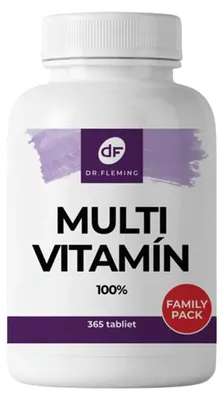 Obrázok produktu pre Multivitamín 100% - 365 tabliet - Dr. Fleming