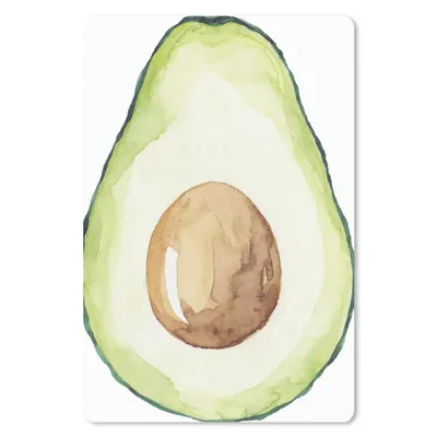 Produktbild von MuchoWow® Mauspad Mousepad Aquarell - Avocado - Grün 40x60 cm - Mousepads - Maus Mat - Pad - Mausunterlage - Schreibtisch Accesoire