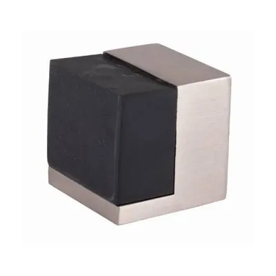 Obrázok produktu pre Zarážka dverí, 40 x 40 mm, saténový nikel