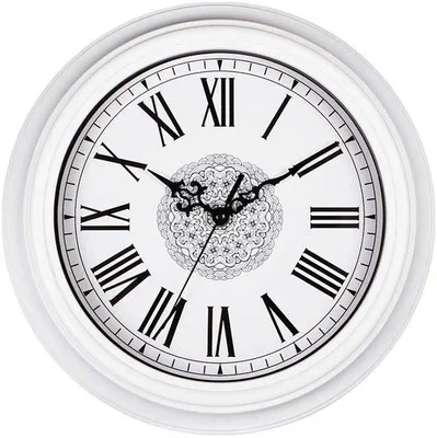 Immagine prodotto di Orologio da parete vintage da 30 cm, senza ticchettio, bianco, per soggiorno, cucina, camera da letto