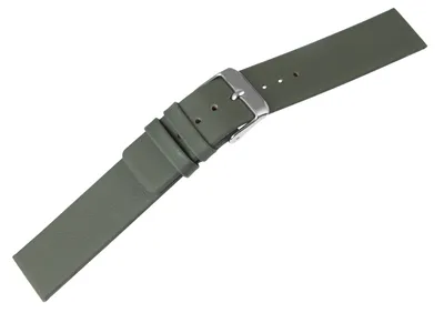 Produktbild von Echtleder-Uhrenarmband, nahtlos, grau, 14 - 22 mm