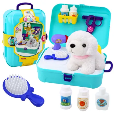 Produktbild von Beauty Set Pet Salon Koffer Rucksack 16-tlg.