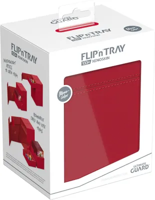 Produktbild von Ultimate Guard Flip`n`Tray 133+ XenoSkin Rot