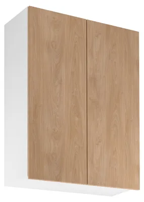 Produktbild von Hoher Küchenoberschrank SALERNO – Breite 80 cm, weiß/Eiche