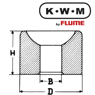 Obrázok produktu pre KWM-Einpresslager Messing L06, B 0,7-H 1,0-D 1,22 mm