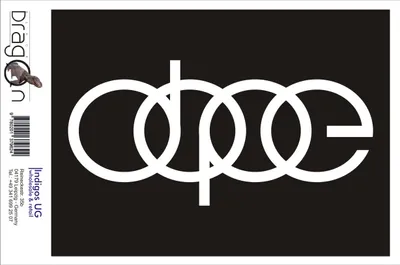 Produktbild von Aufkleber / Autoaufkleber - JDM / Die cut / Auto / OEM - Dope - 210x100mm silber - Heckscheibe / Heckscheibenaufkleber