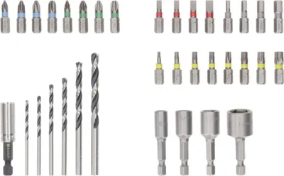Productafbeelding van BOSCH 2607017729 BOSCH Extra Hard & Metal Bohrer- und Bit-Set, 35-teilig