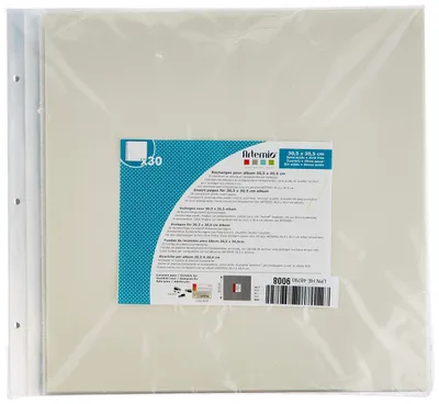 Obrázok produktu pre Priehľadné obaly na fotoalbum, 30,5 x 30,5 cm, 30 strán