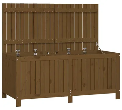 Produktbild von vidaXL Gartentruhe Honigbraun 147x68x64 cm Massivholz Kiefer