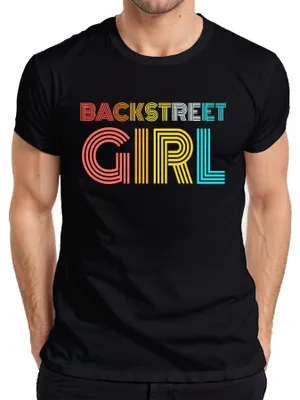 Produktbild von Backstreet Girl Fan 90er Boygroup Musik Statement Sarkasmus 90s Herren T-Shirt, Schwarz, L