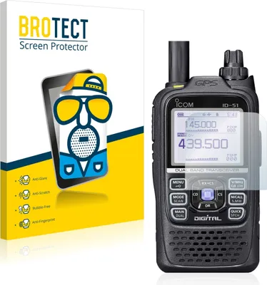 Produktbild von 2x BROTECT Schutzfolie für Icom ID-51 Displayschutz Displayschutzfolie Folie Matt Entspiegelungsfolie
