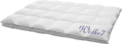 Immagine prodotto di HANSKRUCHEN Wolke 7 piumino in piuma 240x220 cm leggero 90% piumino lavabile per allergici traspirante a cassette bianco