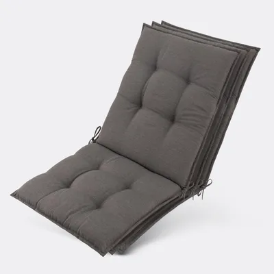 Image de Beautissu Lot de 3 coussins pour chaise longue Sun-NL 100 x 50 x 8 cm Taupe