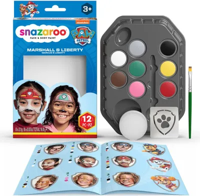 Image de SNAZAROO Set de 8 peintures pour le visage Tlapková patrola : Marshall & Liberty