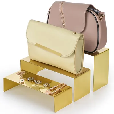 Productafbeelding van Solidchoice - 3-Laags Gouden Werkblad Riser Display Stand voor Verkoop