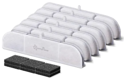 Image de Filtre de remplacement pour fontaine à eau pour chats DPWFP6, lot de 12