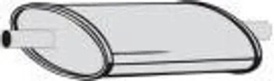 Produktbild von VEGAZ US-689 Universal-Mittelschalldämpfer L:320mm L:195mm Oval