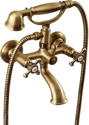 Immagine prodotto di Sapho Reitano Rubinetteria Antea - Miscelatore da bagno con accessori, bronzo 3016
