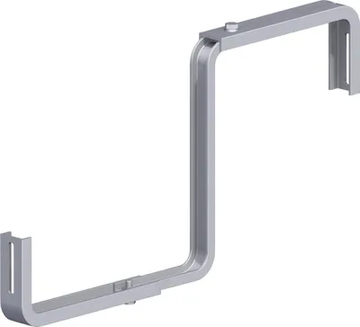 Produktbild von alfer Blumenkastenhalter 230 mm 230 x 200 mm Aluminium roh Kappe rot