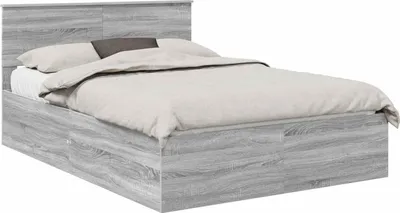 Immagine prodotto di Struttura del letto con testiera Grigio Sonoma 150 x 200 cm