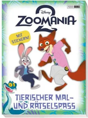 Obrázek produktu pro Disney Zoomania 2: Tierischer Mal- und Rätselspaß - Mit Stickern!