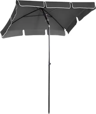 Produktbild von Sonnenschirm Strandschirm Gartenschirm Schirm Balkonschirm Sonnenschutz knickbar Grau