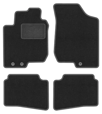 Productafbeelding van Velours automatten voor Hyundai i30 I 2007-2012 (hatchback/stationwagen) – 4-delig, grafiet, op maat – Wielganizator LUX
