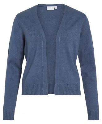 Produktbild von Vila Damen Viril Short L/S Knit Cardigan-noos Strickjacke, Vintage Indigo,XS