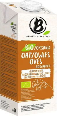 Zdjęcie produktu dla Napój Owsiany Bez Dodatku Cukrów Bezglutenowy1 L - Berief