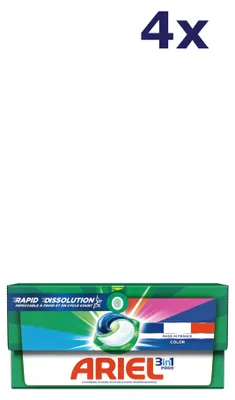 Produktbild von 4x Ariel Pods 3-in-1 – 19sc374,3 g – Farbe