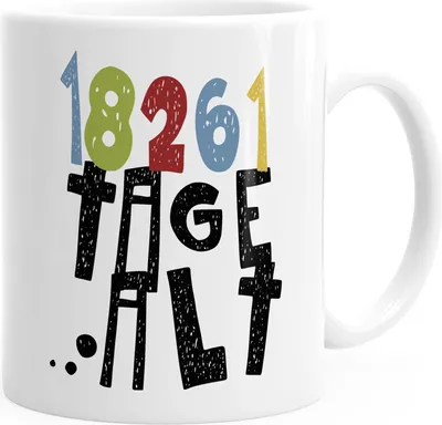 Produktbild von Kaffee-Tasse Geburtstag 50 Tage alt Geschenk lustig MoonWorks® weiß unisize