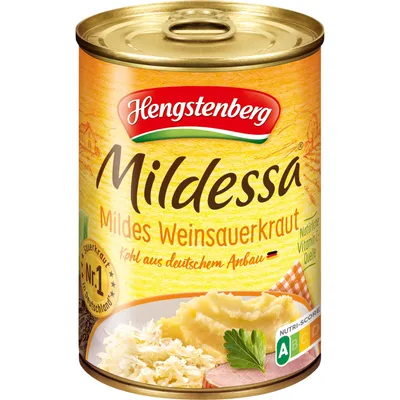 Image de Hengstenberg Mildessa Choucroute au vin 4 portions, paquet de 12 (12 x 580 ml boîte)